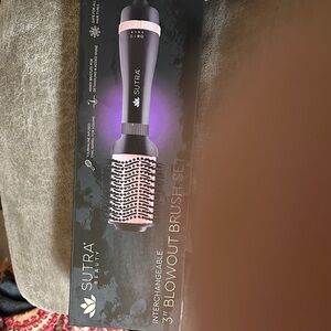 Sutra Beauty Interchangeable Blowout Brush Set - Black and Purple